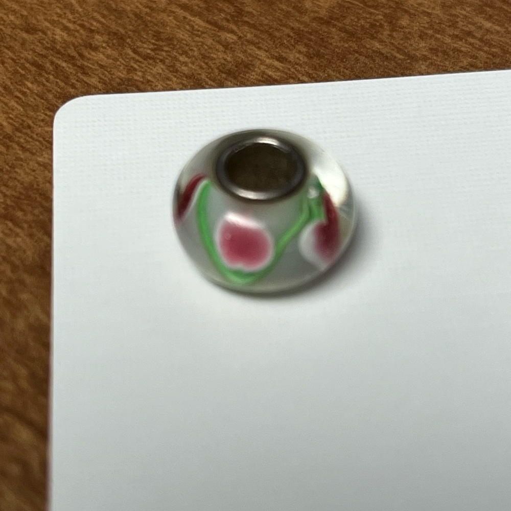 Glass - flowers- charm